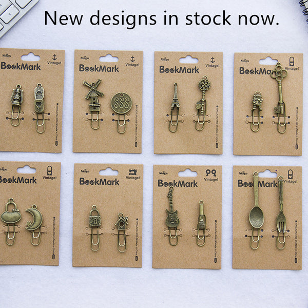 Retro Metal Bookmarks