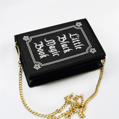 ''Little Black Magic Book'' Clutch Bag