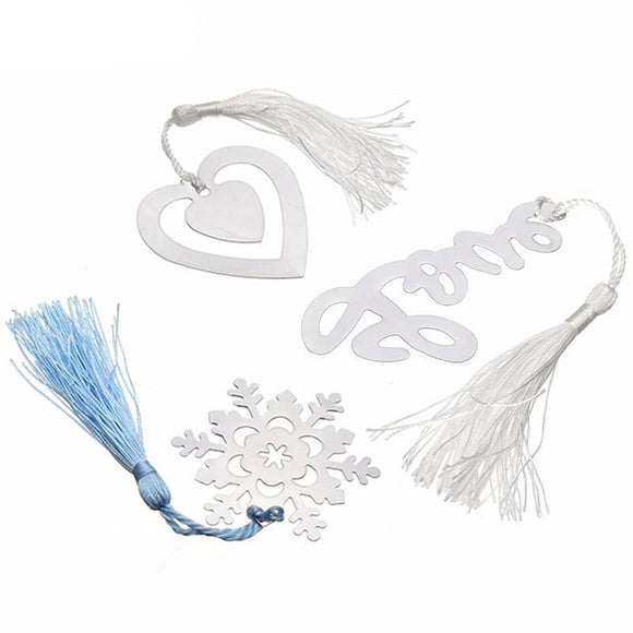 Snowflake Love Heart Bookmark