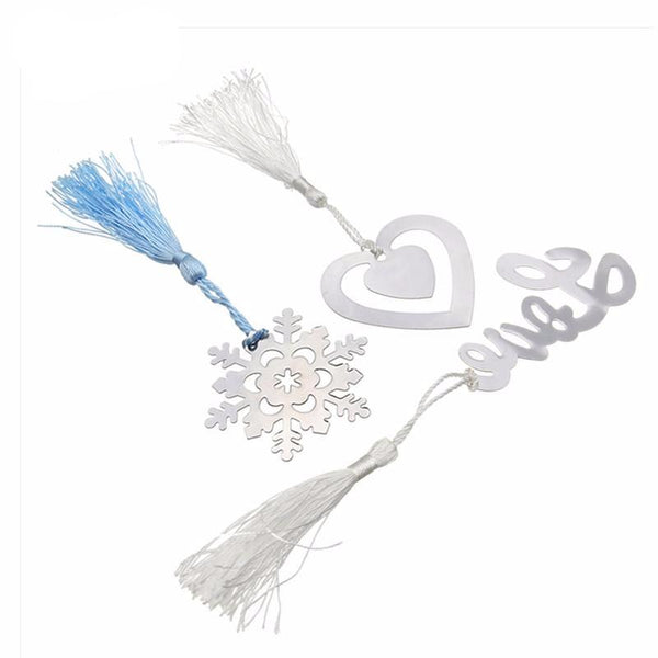 Snowflake Love Heart Bookmark