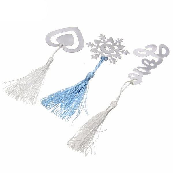 Snowflake Love Heart Bookmark