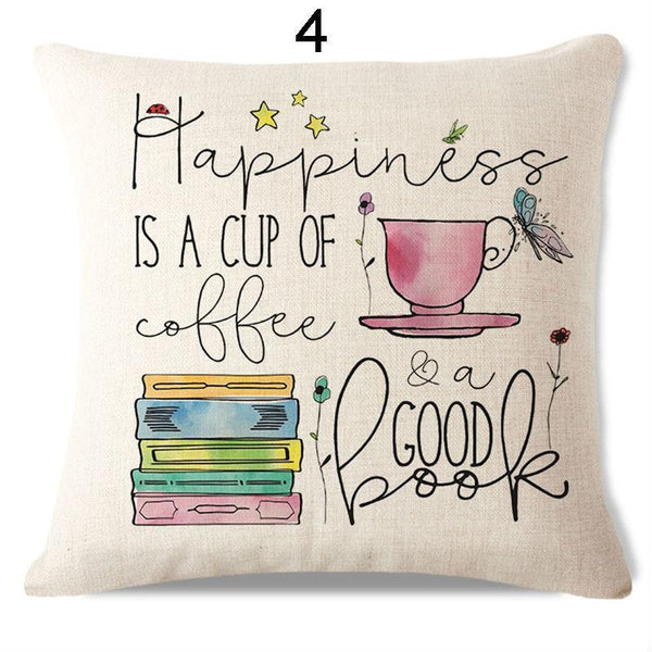 Simple Quoted Book Pillow