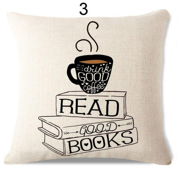 Simple Quoted Book Pillow