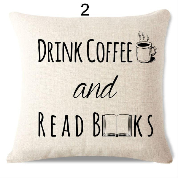 Simple Quoted Book Pillow