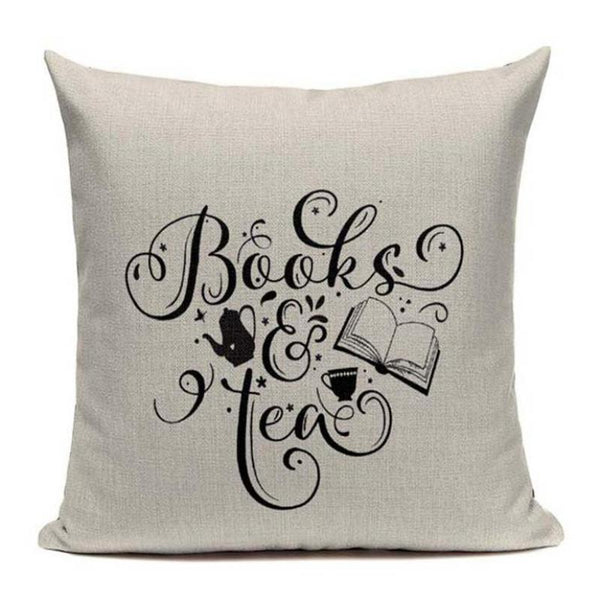 Modern Minimalist Book Pillow Case