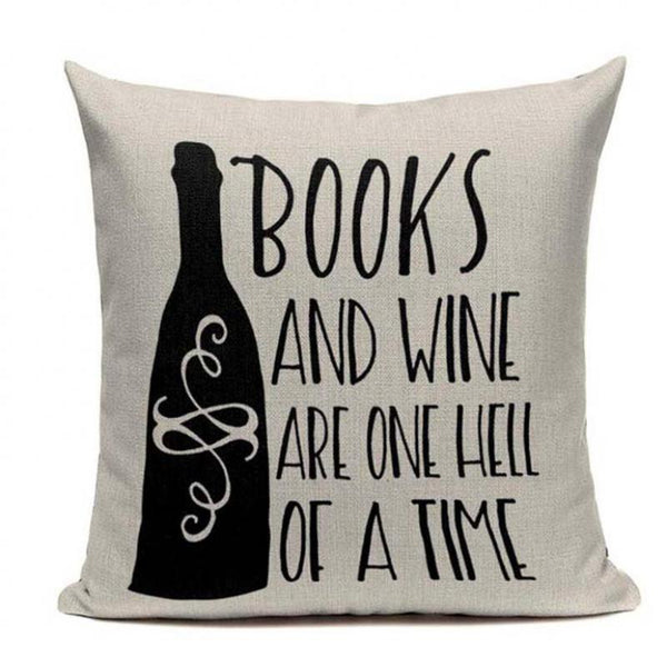 Modern Minimalist Book Pillow Case