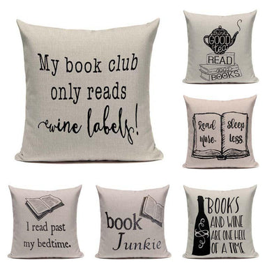 Modern Minimalist Book Pillow Case