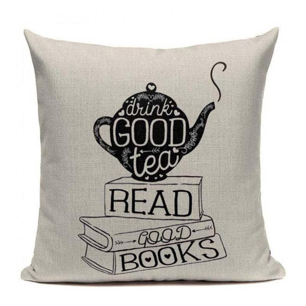 Modern Minimalist Book Pillow Case