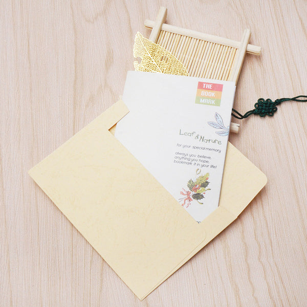 Vintage Gold Metal Bookmark