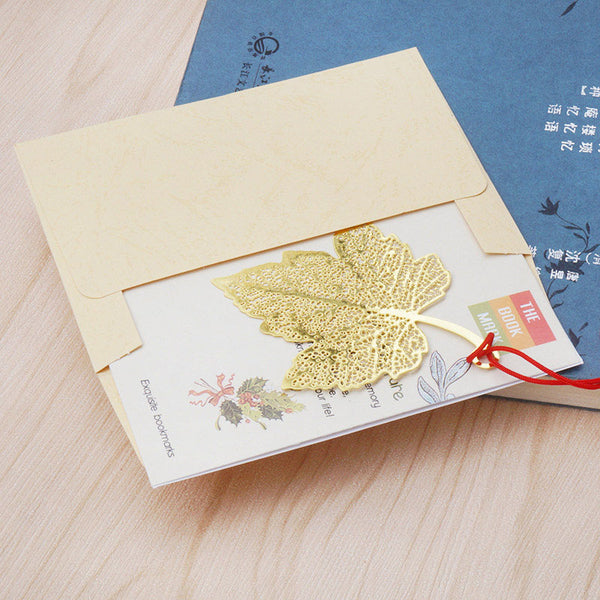 Vintage Gold Metal Bookmark