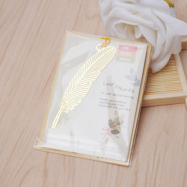 Vintage Gold Metal Bookmark