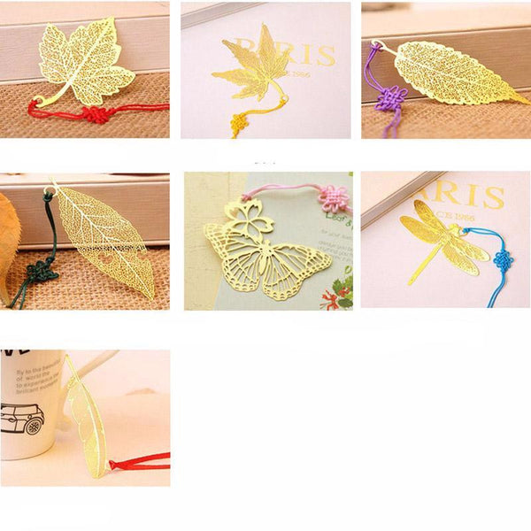 Vintage Gold Metal Bookmark